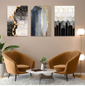 Resim Modern Çizim Göçebe Kuş 3'lü Mdf Tablo Set 