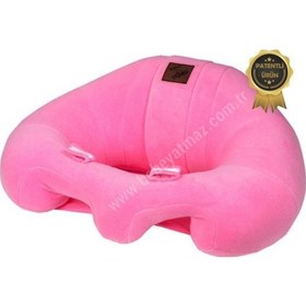 Resim Bebek Oturma Destek Minderi Pembe 