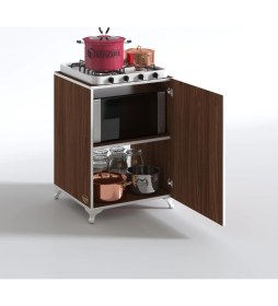 Resim Kenzlife ocak dolabı ahunaz cvz 85*60*56 hazır mutfak klasik set üstü ocak için arkalıksız 