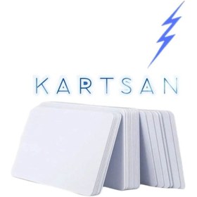 Resim Kartsan Pvc Plastik Boş Beyaz Kart 250 Adet 