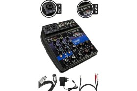 Resim AyrStore MX-2020 Solo Mix Condenser Mikrofon ve Kayıt Mixer Seti 