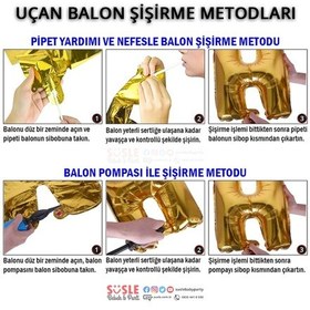 Resim M Harf Folyo Balon. 100 CM - Altın 