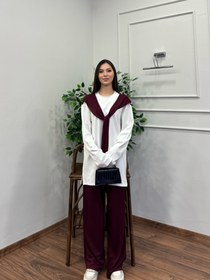 Resim Verona Uzun Kollu Bordo Takım - L 