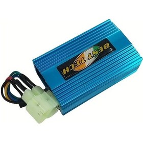 Resim Cloudstore Mavi Ac Cdı 6-pin Gy6 Ateşleme Bobini 125cc 150cc 200cc 250cc Pit Bike Scooter Atv Alüminyum Alaşım 