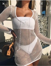 Resim Beyaz File Kumaş Pareo-beyaz Beyaz 