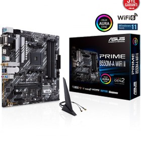 Resim Asus Prıme B550m A Wıfı Iı Ddr4 Hdmı Dvı Pcıe 16x V4 0 Am4 Matx 