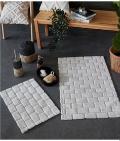 Resim Hc&w Wall 2'li Ekru Banyo Paspası Seti Ekru 