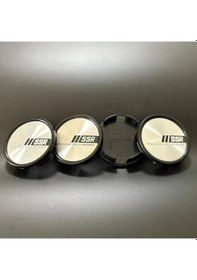 Resim Chuangyinshop 4 Adet Siyah Plastik Snap-on Jant Başlığı Kapakları M582 55mm/52mm Od Toz Geçirmez Universal Otomobil Suv Kamyon 