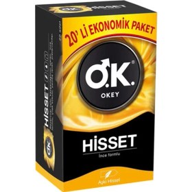 Resim Okey Okey hisset Prezervatif Ekonomik 20'li 