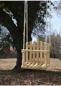 Resim Bamena Wood Alleys Ahşap Salıncak 