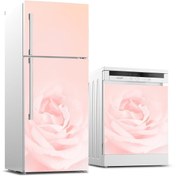 Resim Jasmin2020 Buzdolabı ve Bulaşık Makinası Pembe Gül Sticker Kaplama Etiketi 
