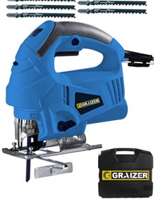 Resim Graizer Alman 3200 W Sjs Metal Şanzuman 6 Kademe Devirli Lazerli Otomatik Dekupaj Testere + 15 Uç 