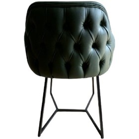 Resim Tekli Bekleme Koltuğu Kapitoneli Yeşil 