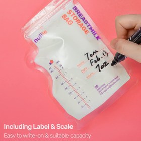 Resim 120 Adet Anne Sütü Torbası, 250 ml BPA İçermez, Dondurulabilir, Çift Fermuarlı 