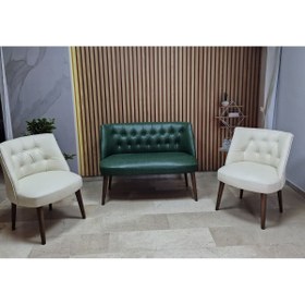 Resim Azra Aksesuar Deri Çay Seti Koltuk Takımı - Bekleme Salonu - Cafe Mobilya - Ofis Mobilya - Balkon Mobilya 