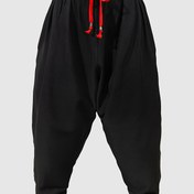 Resim Erkekler için düz renkli yoga joggers, ayarlanabilir bağcıklı bel, rahat fitli günlük giyim için harem pantolonu, esnek olmayan dokulu, elastik bel, tüm mevsimler için konfor 