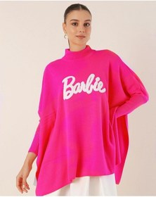 Resim Spor Peluş Barbie Kazak Pembe 