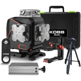 Resim Kobb KBL36GTP Yeşil Çapraz Çizgi Lazer Distomat + Uzaktan Kumanda + Tripod + Taşıma Çantası 