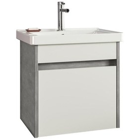 Resim Orka Aydos 55 Cm Mdf Banyo Dolabı Alt Modül Ve Lavabo Çok Renkli 
