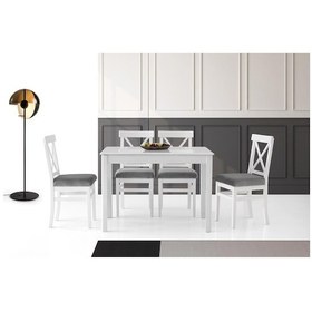 Resim Erezogullari_Mobilya Alaçatı Ahşap Lake Masa Sandalye Takımı 70X110Cm 