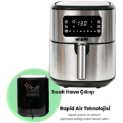 Resim Wiami Airfryer 6.5L Akıllı Yağsız Fritöz 
