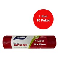 Resim 20 Adet Battal Boy Atık Torbası 72 X 95 Cm - P128 