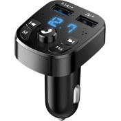 Resim Jingyi Araba Bluetooth 5.1 Fm Verici Kablosuz Handsfree Ses Alıcısı Otomatik Mp3 Çalar 2.1a Çift Usb Hızlı Telefon Şarj Aksesuarları (Yurt Dışından) 