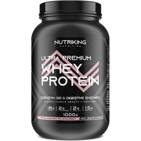 Resim Nutriking Whey Protein ™ 1000 Gr Çilek Aromalı - 40 Servis 