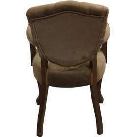 Resim Bengimobilya Berjer Lüken Aslan Ayak Model Parlak Ceviz Baby Face Kumaş Kapito 