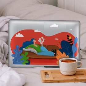 Resim Evde Yalnız Kadın Notebook Sticker, Laptop sticker,, Hp Sticker, Asus Sticker, 15.6 inç Sticker 