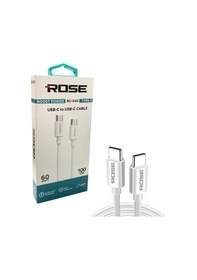 Resim Rose Mr-940 Type-c To Type-c 60watt 1metre Şarj Kablosu 