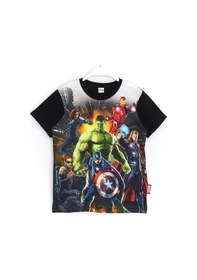Resim Hulk - Captain America - IronMan Thor 3D Baskılı Erkek Çocuk Kısa Kollu Tişört 