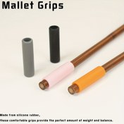 Resim Silikon Kauçukdan Yapılmış Mallet Grips, Bu Rahat Grips Mükemmel Bir Ağırlık ve Denge Sağlar. Silikon Mallet Grips Timpani 