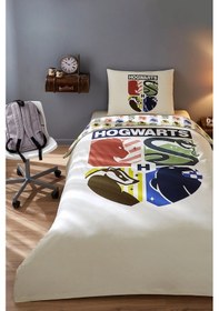 Resim Özdilek Harry Potter Hogwarts Tek Kişilik Lisanslı Lastikli Çocuk Nevresim Takımı Çok Renkli 