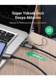 Resim Ugreen Usb-a Erkek - Usb-c Dişi Çevirici Dönüştürücü Adaptör, 50568 