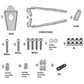 Resim Gıvı Sr2170 Yamaha N-max 125 25 Arka Çanta Taşıyıcı Tek Renk 