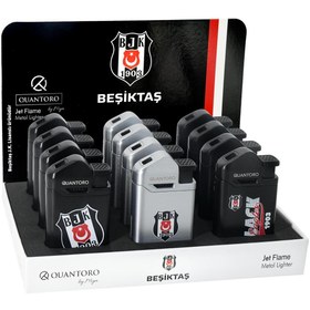 Resim Beşiktaş Lisanslı Metal Jet Taraftar Çakmak 12'li Stant 