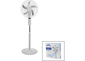 Resim Marsilyan 18 Inc 45 cm Kumandalı Sanayi Tipi Ayaklı Vantilatör 5-Metal Pervane 3-Kademe Hız 65W Y:137CM (K95) 