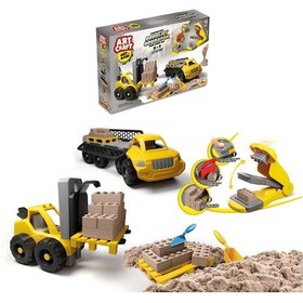 Resim Art Sand Forklift Operatör Kum Seti 750 Gr. - Oyun Kumu Seti - Kinetik Kum Seti - Natural Kum - Doğa Renkli 