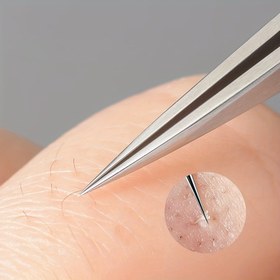 Resim Kadınlar İçin Profesyonel Paslanmaz Çelik Kaş, Çene ve Batık Tüy Cımbızı, Kirpik Takma Aracı 