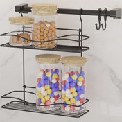 Resim Suntel Raylı Baharatlık Organizer Set Siyah 