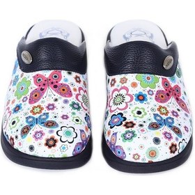 Resim Hipokrat Kelebek Desenli Sabo Terlik Lacivert 