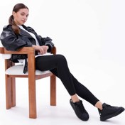 Resim RASEAL SHOES Kadın Bağcıklı Basic Sneaker Inci Detaylı Kalın Taban Spor Ayakkabı 