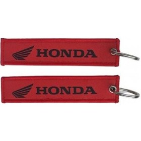 Resim Honda Siyah Dikişli Kırmızı Anahtarlık 