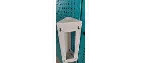 Resim Üçgen Açılı Diafon 12X35X12 Zil Paneli, Metal Yön Çevirme ve Koruma Kutusu Bej 