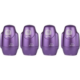 Resim STOREMAX E-BOT SILGILI KALEMTIRAS METALIK MOR 4LU SET 1171935 