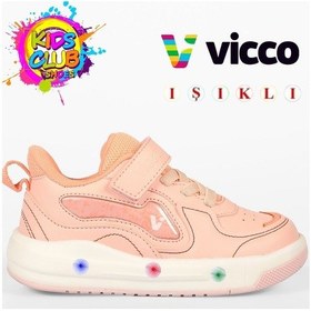 Resim Vicco Disnew Işıklı Ortopedik Çocuk Spor Ayakkabı Pudra 