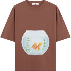 Resim The Aquarium - Hamile Oversize Tshirt - Kahverengi / XL / Oversize 