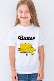 Resim Morinna İm Bts Butter Tasarımlı Çocuk Tişört T-shirt Mr-02 