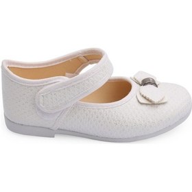 Resim Adin Ayakkabı Ülkesi Cırtlı Kız Çocuk Babet Ayakkabı Beyaz 